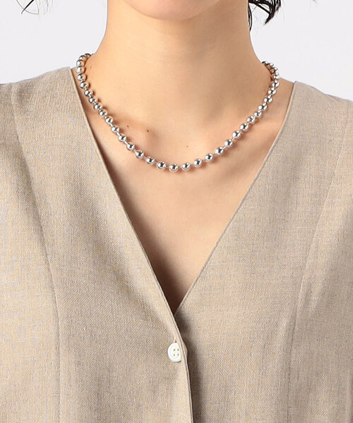 Gabardine K.T（ギャバジンケーティー）の「麻調合繊 Aライン ジャンパースカート（ワンピース・レディース・オフホワイト/ベージュ・9号/7号）」の14枚目の写真