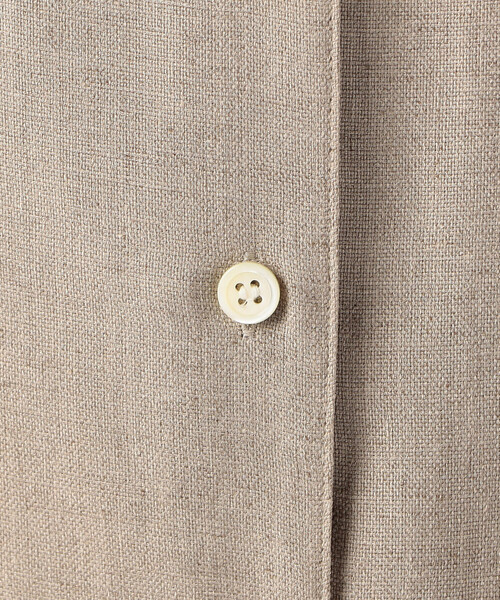 Gabardine K.T（ギャバジンケーティー）の「麻調合繊 Aライン ジャンパースカート（ワンピース・レディース・オフホワイト/ベージュ・9号/7号）」の20枚目の写真