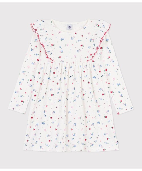 セール】フラワープリントワンピース（ワンピース）｜PETIT BATEAU