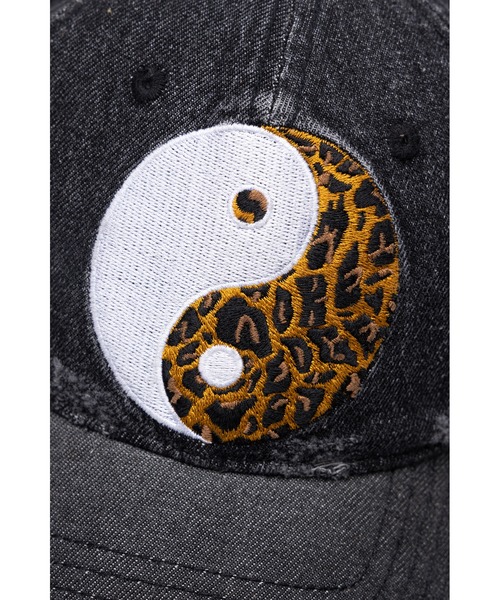 WOKE EDGE(ウォークエッジ)の「キャップ|Yin Yan Denim Cap|WOKE EDGE(キャップ・メンズ・ブラック・FREE)」の4枚目の写真