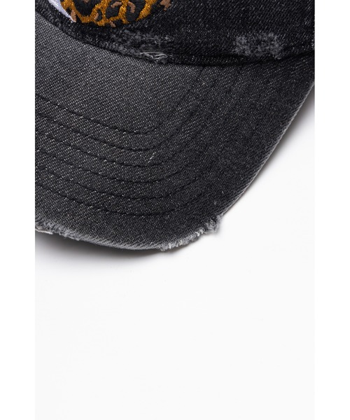 WOKE EDGE(ウォークエッジ)の「キャップ|Yin Yan Denim Cap|WOKE EDGE(キャップ・メンズ・ブラック・FREE)」の2枚目の写真