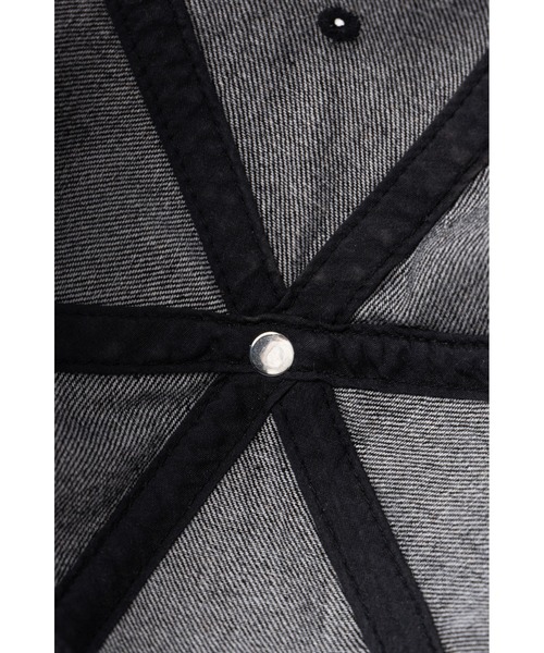 WOKE EDGE(ウォークエッジ)の「キャップ|Yin Yan Denim Cap|WOKE EDGE(キャップ・メンズ・ブラック・FREE)」の5枚目の写真