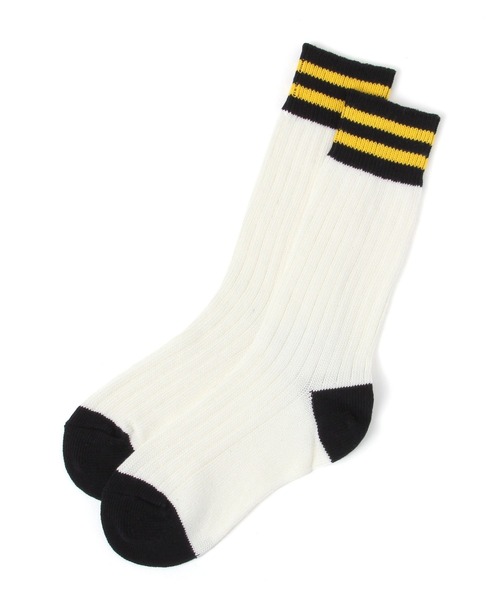 niko and...（ニコアンド）の「オリジナルカラーラインソックス（ソックス/靴下・レディース・オフホワイト/ブルー/グレー/マスタード・0）」の2枚目の写真