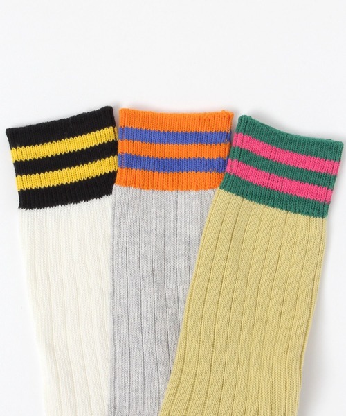 niko and...（ニコアンド）の「オリジナルカラーラインソックス（ソックス/靴下・レディース・オフホワイト/ブルー/グレー/マスタード・0）」の9枚目の写真