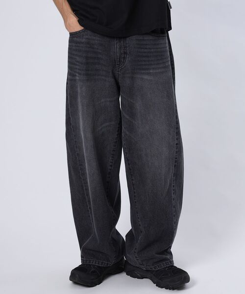 FFEIN（フェイン）の「【FFEIN（フェイン）】リアルヴィンテージバレルレッグデニムパンツ / デニム パンツ ボトムス ワイドシルエット デニム カーブ（その他パンツ・メンズ・ブルー/ブラック/ネイビー・SMALL/X-SMALL/LARGE/MEDIUM）」の4枚目の写真