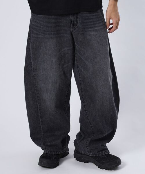 FFEIN（フェイン）の「【FFEIN（フェイン）】リアルヴィンテージバレルレッグデニムパンツ / デニム パンツ ボトムス ワイドシルエット デニム カーブ（その他パンツ・メンズ・ブルー/ブラック/ネイビー・SMALL/X-SMALL/LARGE/MEDIUM）」の7枚目の写真