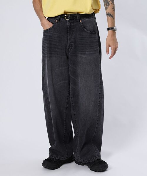 FFEIN（フェイン）の「【FFEIN（フェイン）】リアルヴィンテージバレルレッグデニムパンツ / デニム パンツ ボトムス ワイドシルエット デニム カーブ（その他パンツ・メンズ・ブルー/ブラック/ネイビー・SMALL/X-SMALL/LARGE/MEDIUM）」の8枚目の写真