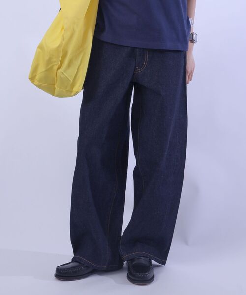 FFEIN(フェイン)の「【FFEIN(フェイン)】リアルヴィンテージバレルレッグデニムパンツ / デニム パンツ ボトムス ワイドシルエット デニム カーブ(デニムパンツ・メンズ・ブルー/ブラック/ネイビー・SMALL/X-SMALL/LARGE/MEDIUM)」の12枚目の写真