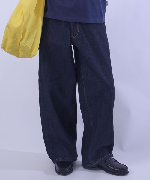 FFEIN(フェイン)の「【FFEIN(フェイン)】リアルヴィンテージバレルレッグデニムパンツ / デニム パンツ ボトムス ワイドシルエット デニム カーブ(デニムパンツ・メンズ・ブルー/ブラック/ネイビー・SMALL/X-SMALL/LARGE/MEDIUM)」の13枚目の写真