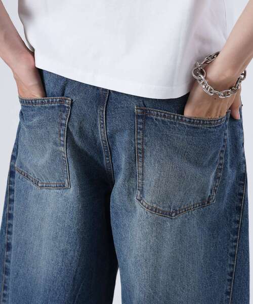 FFEIN(フェイン)の「【FFEIN(フェイン)】リアルヴィンテージバレルレッグデニムパンツ / デニム パンツ ボトムス ワイドシルエット デニム カーブ(デニムパンツ・メンズ・ブルー/ブラック/ネイビー・SMALL/X-SMALL/LARGE/MEDIUM)」の20枚目の写真