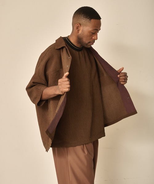 Kelen(ケレン)の「「KELEN MENS / ケレン メンズ」POSTIE(シャツ/ブラウス・メンズ・ブラック/ブラウン/イエロー・38/40/42)」の5枚目の写真