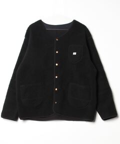 collarless short jacket coat / カラーレスショートジャケットコート