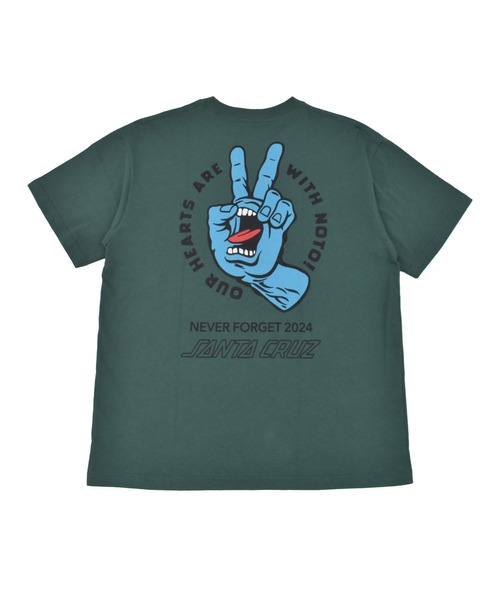 SANTA CRUZ(サンタクルーズ)の「【ムラサキスポーツ限定】SANTA CRUZ/サンタクルーズ 半袖 Tシャツ バックプリント PEACE FOR NOTO SS TEE 502262408(Tシャツ/カットソー・メンズ・ホワイト/シルバーグレー/グリーン/ブラック・XS/S/M/L/XL)」の4枚目の写真