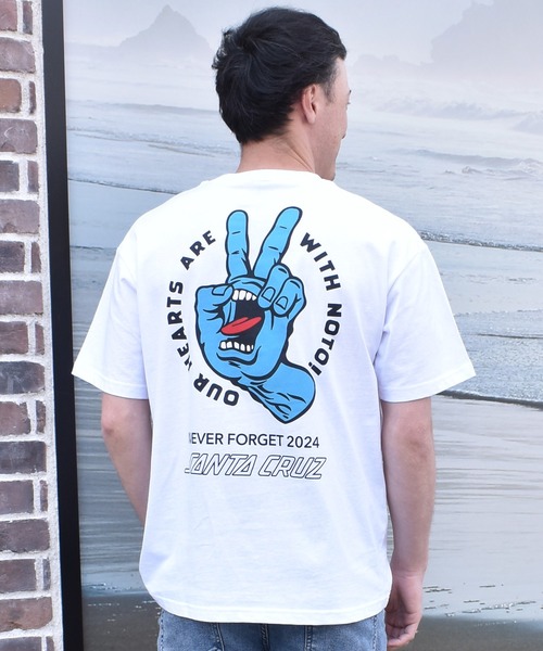 SANTA CRUZ(サンタクルーズ)の「【ムラサキスポーツ限定】SANTA CRUZ/サンタクルーズ 半袖 Tシャツ バックプリント PEACE FOR NOTO SS TEE 502262408(Tシャツ/カットソー・メンズ・ホワイト/シルバーグレー/グリーン/ブラック・XS/S/M/L/XL)」の6枚目の写真
