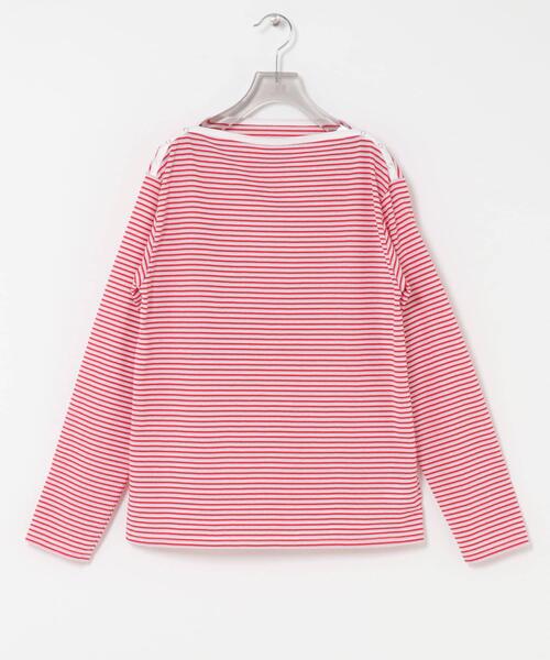 URBAN RESEARCH（アーバンリサーチ）の「マルチボーダー2WAYカットソー（Tシャツ/カットソー・レディース・オフホワイト/ベージュ/レッド・FREE）」の3枚目の写真