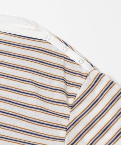 URBAN RESEARCH（アーバンリサーチ）の「マルチボーダー2WAYカットソー（Tシャツ/カットソー・レディース・オフホワイト/ベージュ/レッド・FREE）」の5枚目の写真