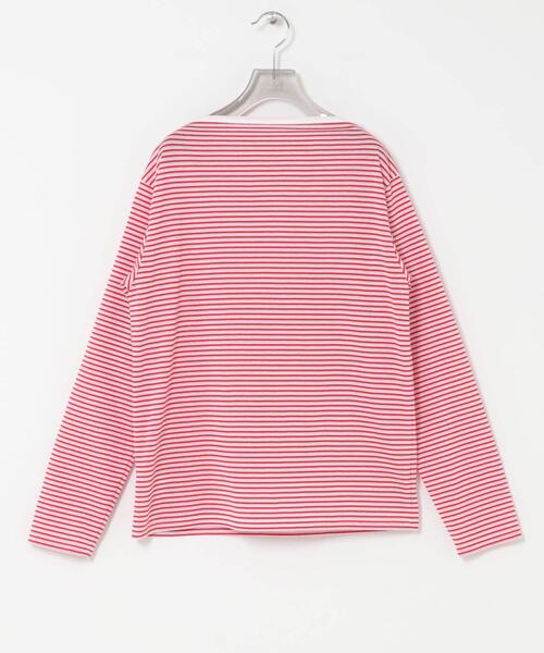 URBAN RESEARCH（アーバンリサーチ）の「マルチボーダー2WAYカットソー（Tシャツ/カットソー・レディース・オフホワイト/ベージュ/レッド・FREE）」の8枚目の写真