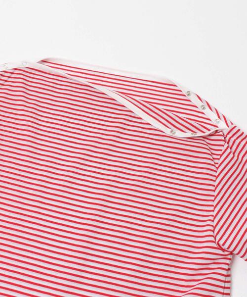 URBAN RESEARCH（アーバンリサーチ）の「マルチボーダー2WAYカットソー（Tシャツ/カットソー・レディース・オフホワイト/ベージュ/レッド・FREE）」の9枚目の写真