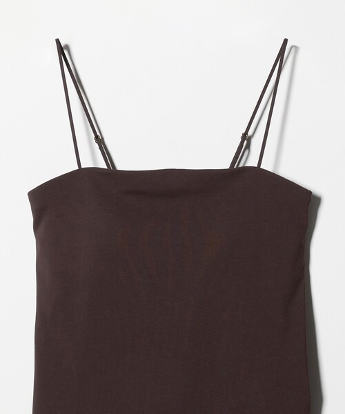 green label relaxing（グリーンレーベルリラクシング）の「ベアトップキャミソール（キャミソール・レディース・ブラック/ダークブラウン/オフホワイト・M/S/L）」の13枚目の写真