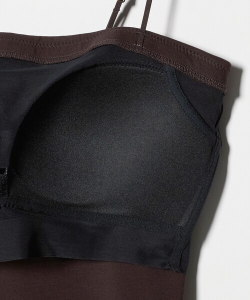 green label relaxing（グリーンレーベルリラクシング）の「ベアトップキャミソール（キャミソール・レディース・ブラック/ダークブラウン/オフホワイト・M/S/L）」の16枚目の写真