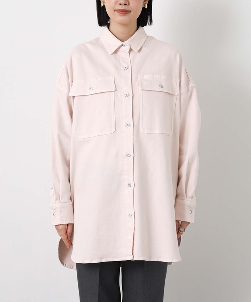 Healthy denim(ヘルシーデニム)の「Almondシャツ(シャツ/ブラウス・レディース・ライトインディゴブルー/ピンク/ベージュ・1)」の14枚目の写真