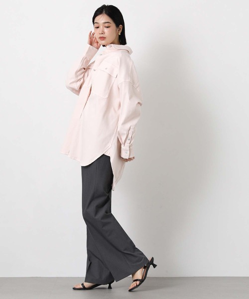 Healthy denim(ヘルシーデニム)の「Almondシャツ(シャツ/ブラウス・レディース・ライトインディゴブルー/ピンク/ベージュ・1)」の22枚目の写真