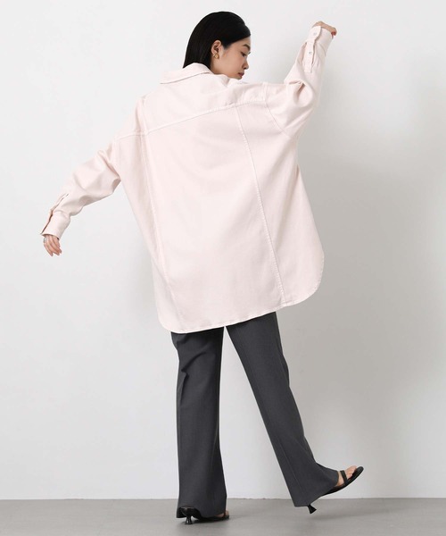 Healthy denim(ヘルシーデニム)の「Almondシャツ(シャツ/ブラウス・レディース・ライトインディゴブルー/ピンク/ベージュ・1)」の21枚目の写真