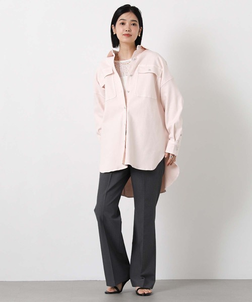 Healthy denim(ヘルシーデニム)の「Almondシャツ(シャツ/ブラウス・レディース・ライトインディゴブルー/ピンク/ベージュ・1)」の20枚目の写真