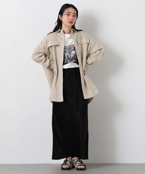 Healthy denim(ヘルシーデニム)の「Almondシャツ(シャツ/ブラウス・レディース・ライトインディゴブルー/ピンク/ベージュ・1)」の7枚目の写真