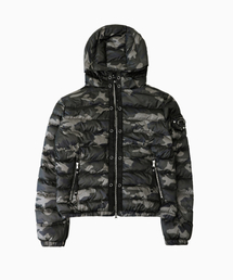 BADBLOOD（バッドブラッド）の「バイパー31-1 ライトウェイトフードパファー - グレー迷彩（MA-1）」