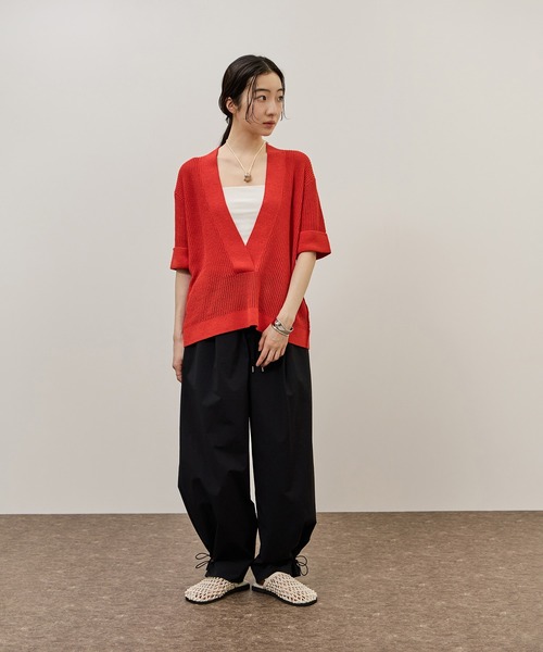 ADAM ET ROPE'(アダムエロペ)の「メッシュフラットサンダル(サンダル・レディース・ブラック/オフホワイト・36/37/38)」の6枚目の写真