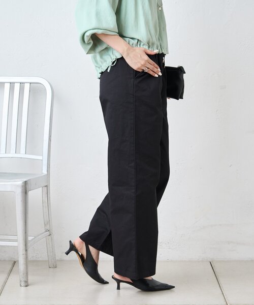 Jena espace merveilleux(ジェナ エスパスメルヴェイユ)の「サテン切替イージーパンツ(その他パンツ・レディース・ブラック/アイボリー・FREE)」の14枚目の写真