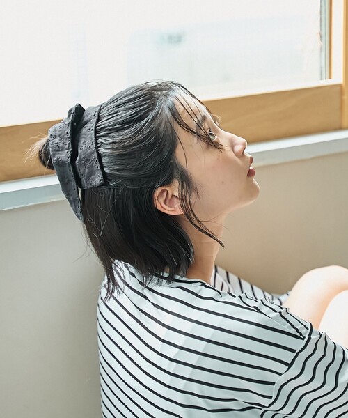 coen（コーエン）の「【UVカット率90%以上/4点セット/WEB限定/体型カバー】シュシュ付きアソートスイムウエア（インフルエンサー紹介アイテム）（水着・レディース・ブラック/オレンジ/モカ/ベージュ/ターコイズブルー・L/M）」の15枚目の写真