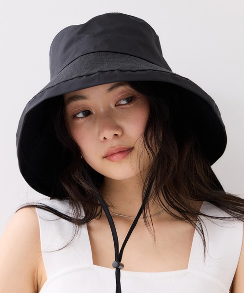 VIS（ビス）の「マイナス18℃ネックカバーつきUVハット/遮熱・UVカット・撥水（ハット・レディース・ベージュ/ブラック・FREE）」の19枚目の写真