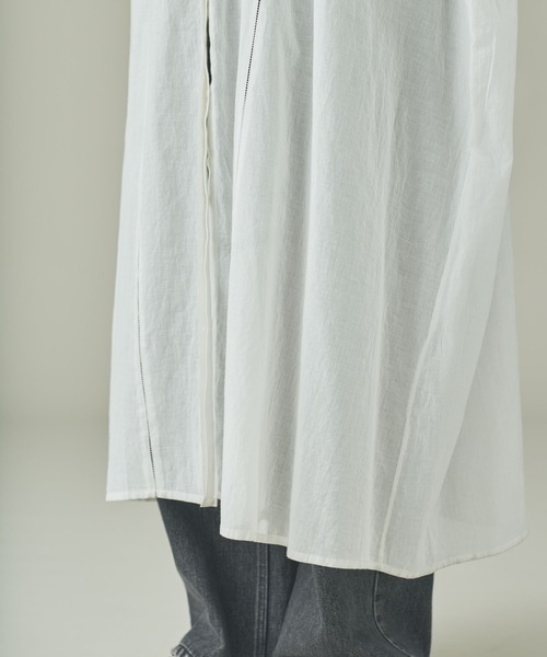 Curensology（カレンソロジー）の「Curensology(カレンソロジー)/カディコットンオーバーワンピース（ワンピース・レディース・ブラック/ホワイト・FREE）」の11枚目の写真