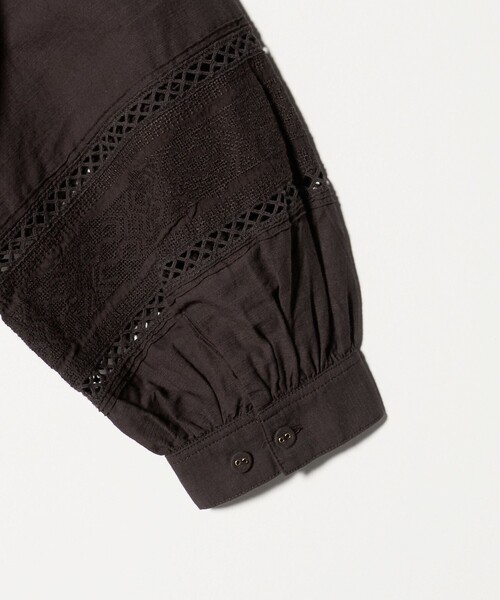Pheeta(フィータ)の「【別注】<Pheeta>Jean ボリュームスリーブ シャツ / 015C-UAWomens2(シャツ/ブラウス・レディース・ホワイト/ダークブラウン・FREE)」の13枚目の写真