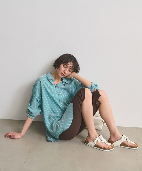 BIRKENSTOCK(ビルケンシュトック)の「【国内EXCLUSIVE】<BIRKENSTOCK>GIZEH フラワー サンダル(サンダル・レディース・ライトピンク/ブラック/ホワイト・36/38/37/35/39)」の7枚目の写真