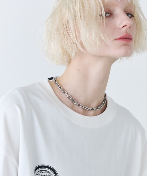 AFF AIVER（エイエフエフアイバー）の「AFF AIVER　サージカルチェーンハイブリットコードネックレス（ネックレス・メンズ・ブラック×シルバー・FREE）」の20枚目の写真