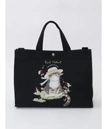 KARL HELMUT（カールヘルム）の「さくらんぼの丘のねこプリント2WAYバッグ（トートバッグ）」