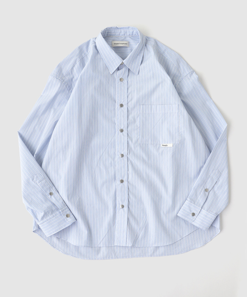 SimplyComplicated(シンプリーコンプリケイテッド)の「SimplyComplicated / シンプリーコンプリケイテッド FLUX BUTTON UP SHIRT(シャツ/ブラウス・メンズ・ブルー系その他・2/1)」の1枚目の写真