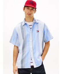 tommy jeans | リラックスストライプショートスリーブシャツ(シャツ/ブラウス)
