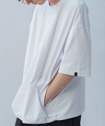 +phenix | 【+phenix / プラスフェニックス】DRAWSTRING S/S TEE 吸水速乾性 UVカット 裾ドローコード仕様 ビッグシルエット Tシャツ(Tシャツ/カットソー)