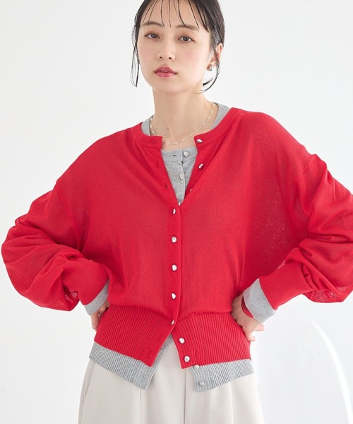 新品未使用タグ付き♡チェリーボタン♡赤 カーディガン 46 新品未使用タグ付き♡チェリーボタン♡赤 カーディガン 46 【公式通販】