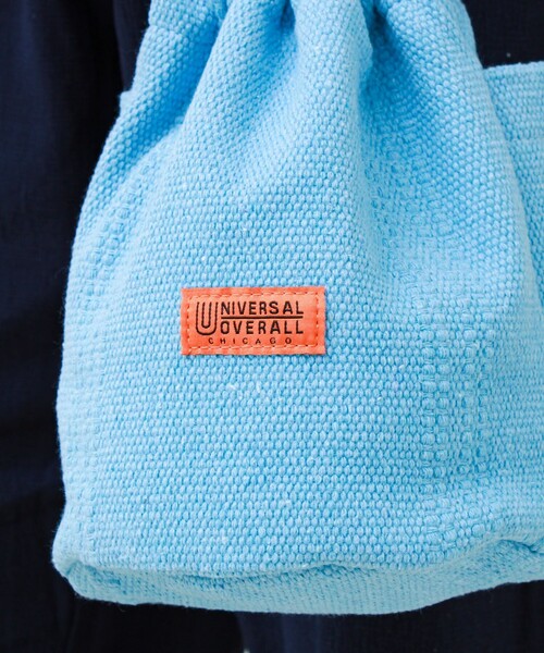 UNIVERSAL OVERALL(ユニバーサルオーバーオール)の「【UNIVERSAL OVERALL】Summer knit purse(ショルダーバッグ・メンズ・オレンジ/ラベンダー/オフホワイト/サックスブルー/ブラック・FREE)」の14枚目の写真