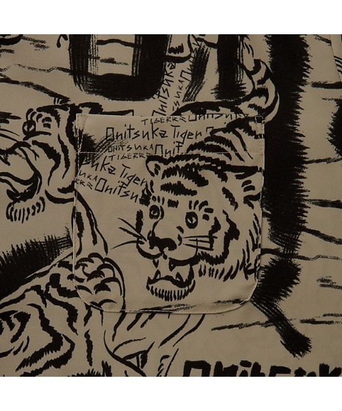 Onitsuka Tiger(オニツカタイガー)の「PRINTED SHIRT / プリンティッドシャツ(シャツ/ブラウス・メンズ・ベージュ/カーキ・M/S/L/XL)」の4枚目の写真