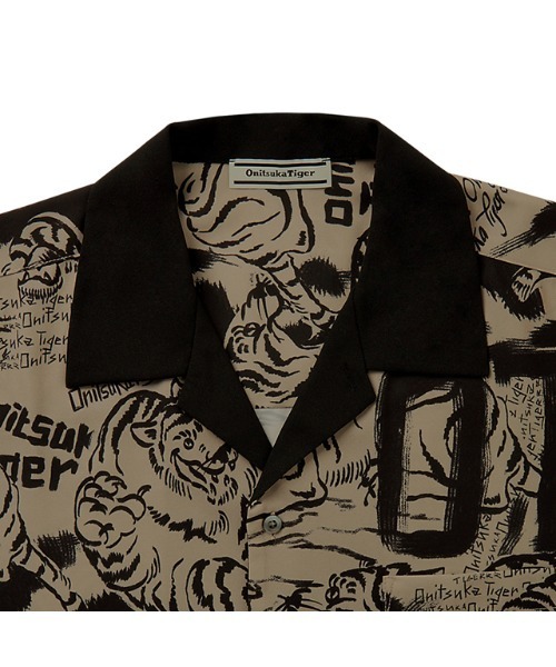 Onitsuka Tiger(オニツカタイガー)の「PRINTED SHIRT / プリンティッドシャツ(シャツ/ブラウス・メンズ・ベージュ/カーキ・M/S/L/XL)」の5枚目の写真