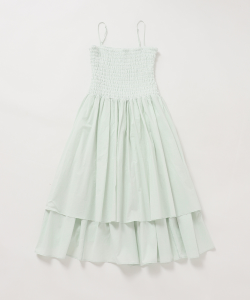 U by SPICK&SPAN（ユーバイスピックアンドスパン）の「Atelier Edition/アトリエ エディション WRINKLE SMOCKED DRESS（ワンピース・レディース・グリーン・FREE）」の15枚目の写真