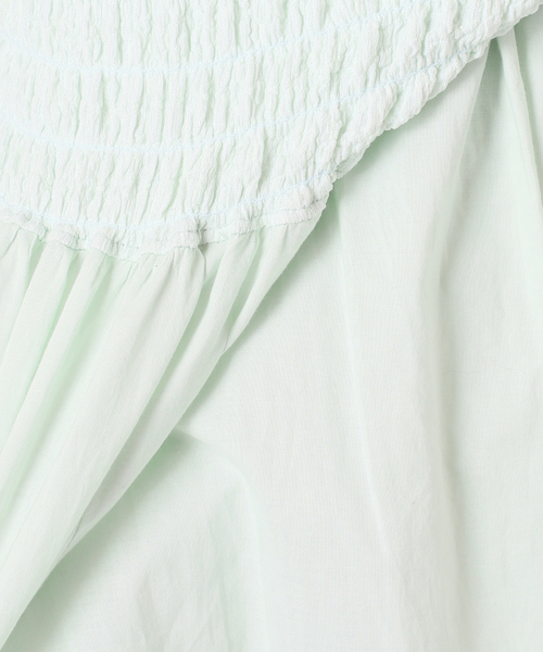 U by SPICK&SPAN（ユーバイスピックアンドスパン）の「Atelier Edition/アトリエ エディション WRINKLE SMOCKED DRESS（ワンピース・レディース・グリーン・FREE）」の18枚目の写真