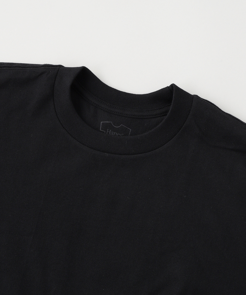 HANES(ヘインズ)の「Hanes / ヘインズ 1P T-SHIRTS KURO クルーネック Tシャツ(Tシャツ/カットソー・メンズ・ブラック・MEDIUM/LARGE/X-LARGE)」の11枚目の写真