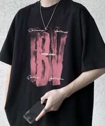 WESTBOY | ストリート グラフィックプリント オーバーサイズ ハーフスリーブTシャツ WO26S8TP06(Tシャツ/カットソー)